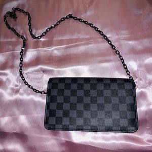Checker crossbody bag